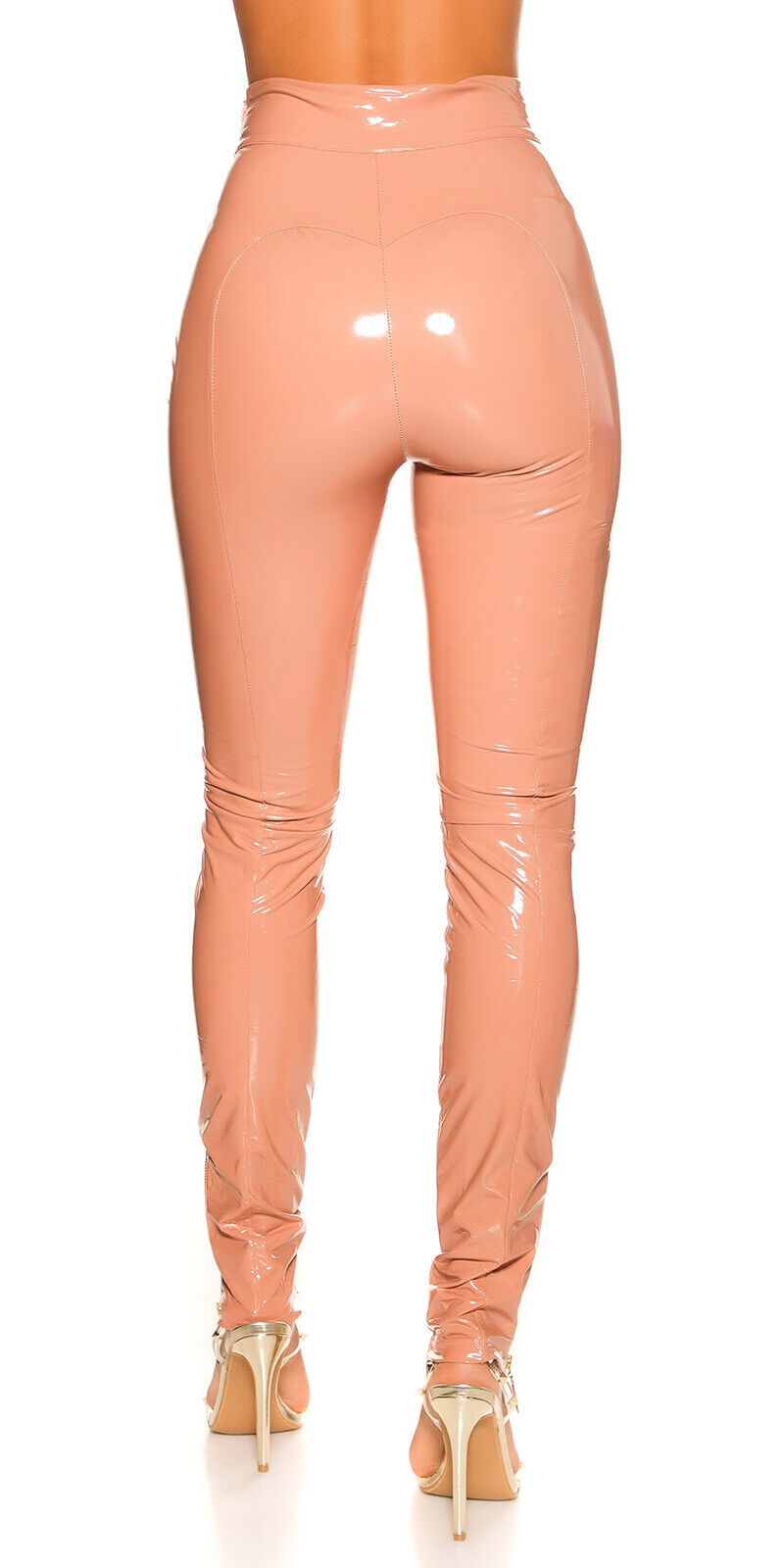 Lackhose IN-H-189611 Vinyl PU Skinny Jeans