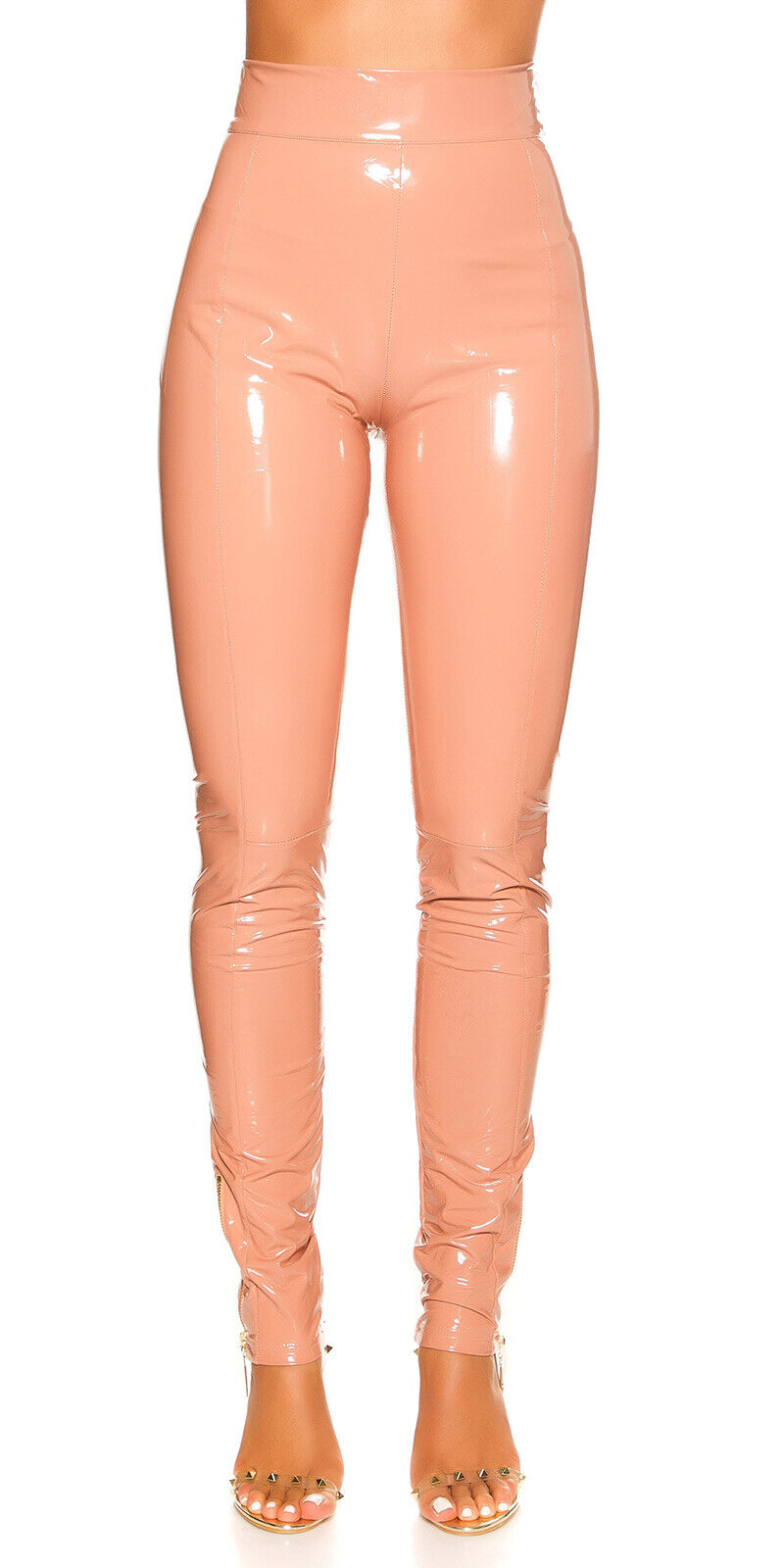 Lackhose IN-H-189611 Vinyl PU Skinny Jeans