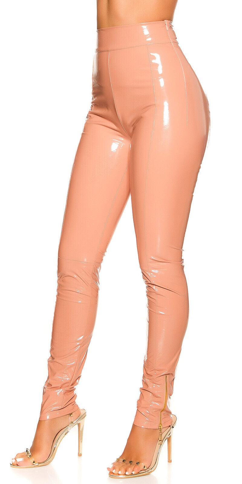Lackhose IN-H-189611 Vinyl PU Skinny Jeans