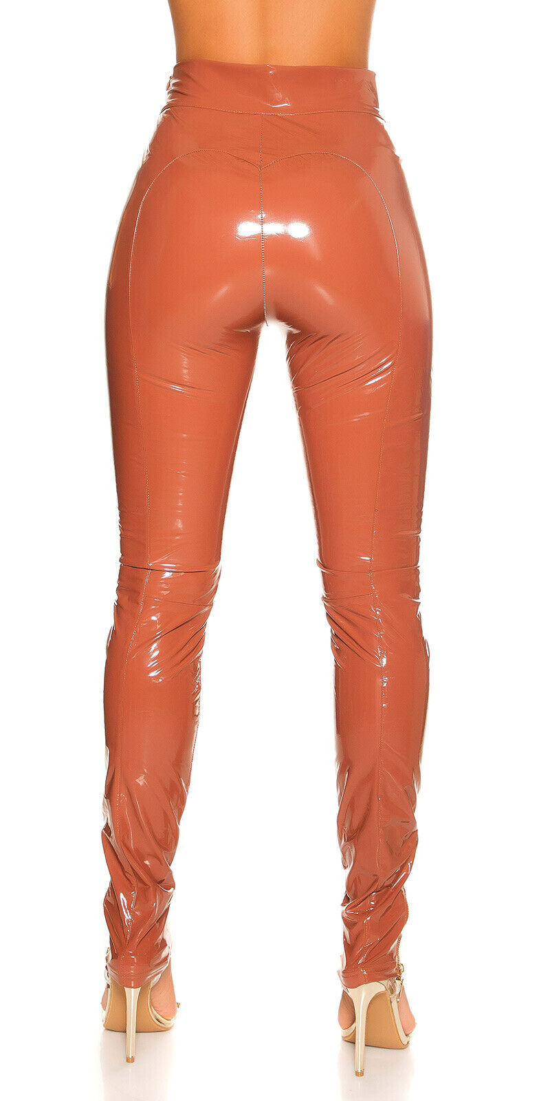 Lackhose IN-H-189611 Vinyl PU Skinny Jeans