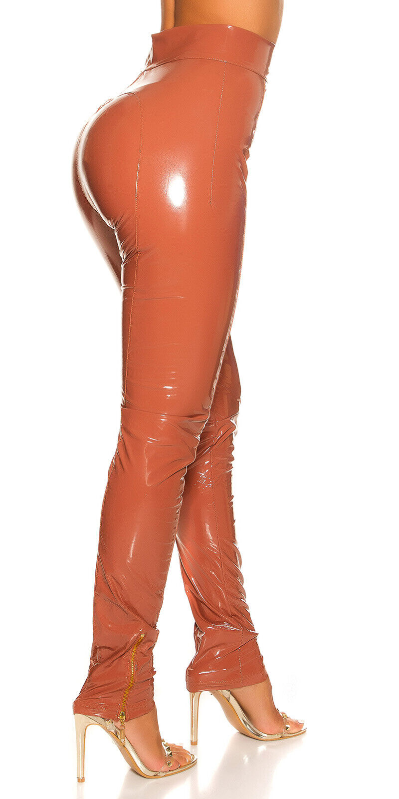 Lackhose IN-H-189611 Vinyl PU Skinny Jeans