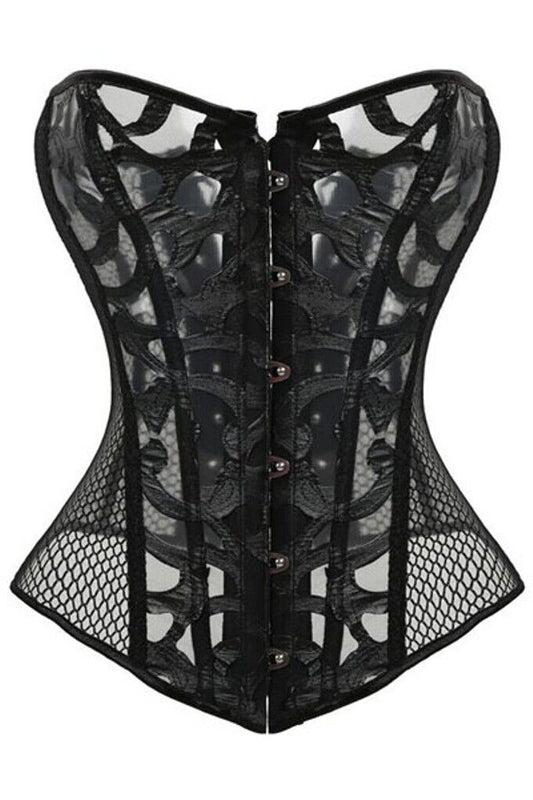 Extravagantes Netz Korsett LC5398 Corsage mit Verzierungen